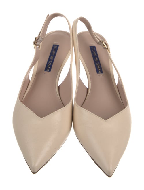 Stuart Weitzman Leather Slingback Pumps