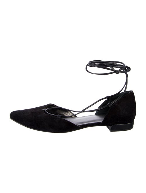 Stuart Weitzman Suede D'Orsay Flats