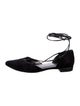 Stuart Weitzman Suede D'Orsay Flats