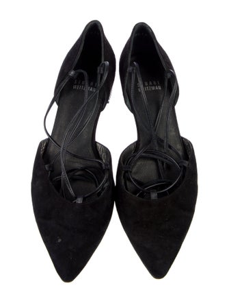 Stuart Weitzman Suede D'Orsay Flats