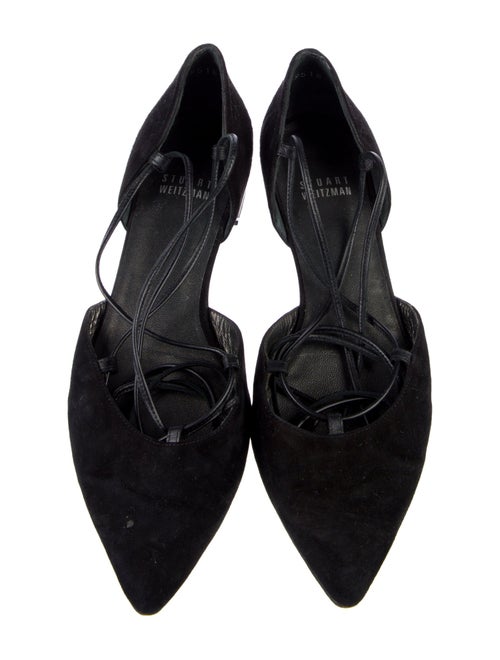 Stuart Weitzman Suede D'Orsay Flats