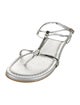 Stuart Weitzman Patent Leather T-Strap Sandals