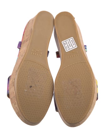 Stuart Weitzman Patent Leather Printed Espadrilles