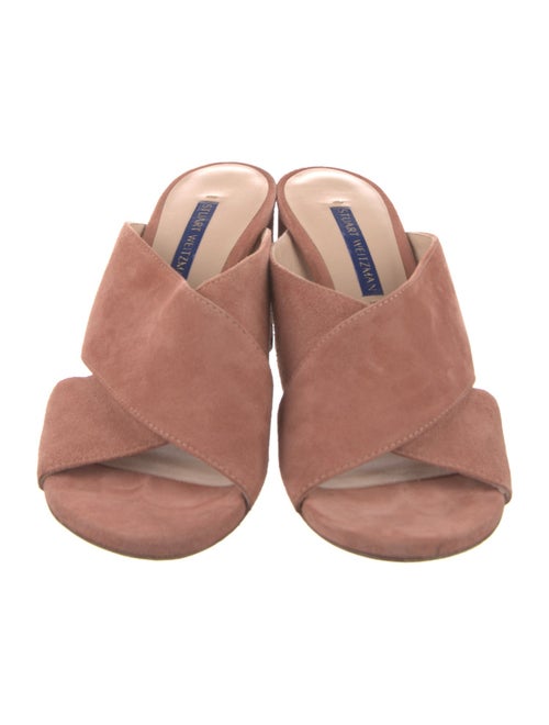 Stuart Weitzman Suede Slides