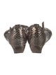 Stuart Weitzman Leather Animal Print T-Strap Sandals