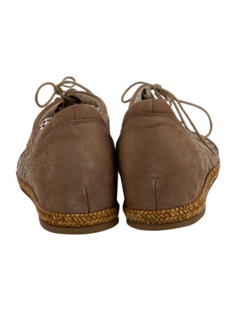 Stuart Weitzman Nubuck Mesh Accents Oxfords