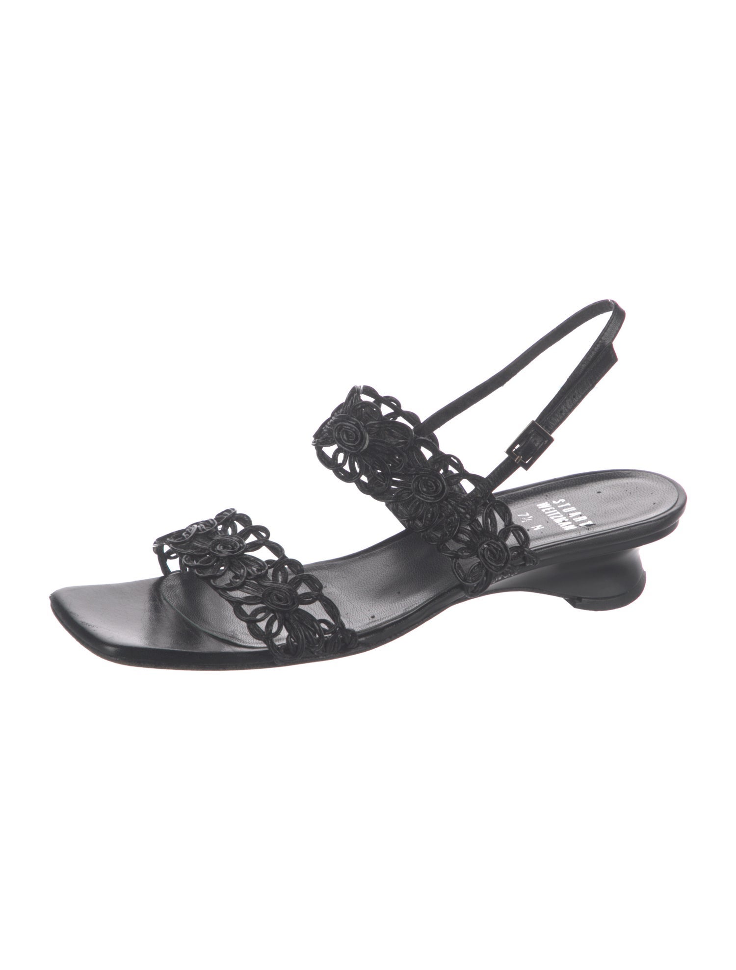 Stuart Weitzman Leather Slingback Sandals