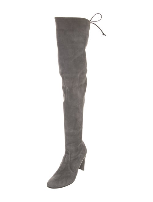 Stuart Weitzman Suede Lace-Up Boots