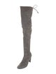 Stuart Weitzman Suede Lace-Up Boots