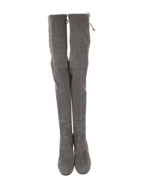 Stuart Weitzman Suede Lace-Up Boots