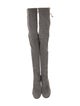 Stuart Weitzman Suede Lace-Up Boots