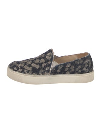 Stuart Weitzman Canvas Printed Sneakers