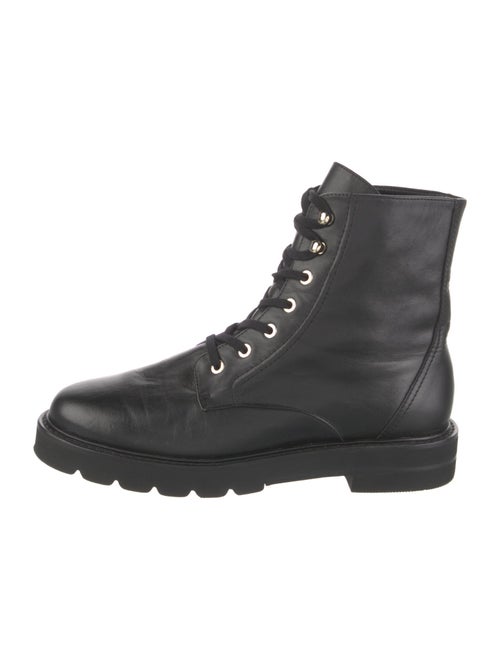 Stuart Weitzman Leather Combat Boots