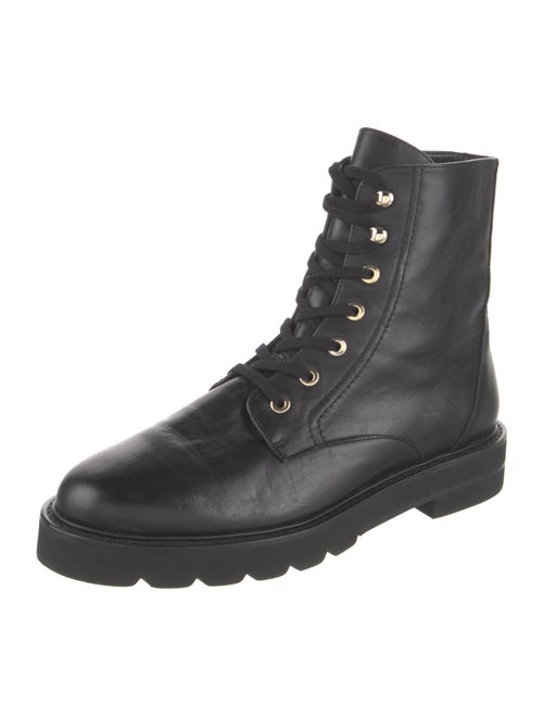 Stuart Weitzman Leather Combat Boots