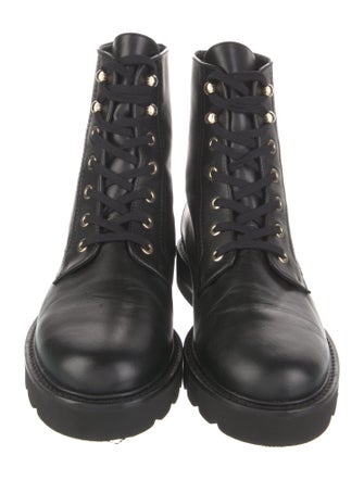 Stuart Weitzman Leather Combat Boots