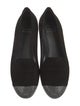 Stuart Weitzman Suede Studded Accents Loafers