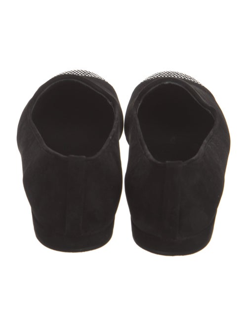 Stuart Weitzman Suede Studded Accents Loafers