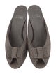 Stuart Weitzman Glitter Bow Accents Mules