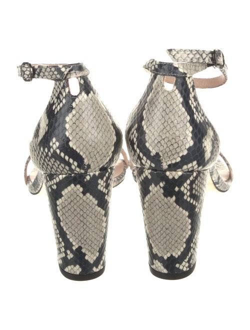 Stuart Weitzman Snakeskin Animal Print Sandals