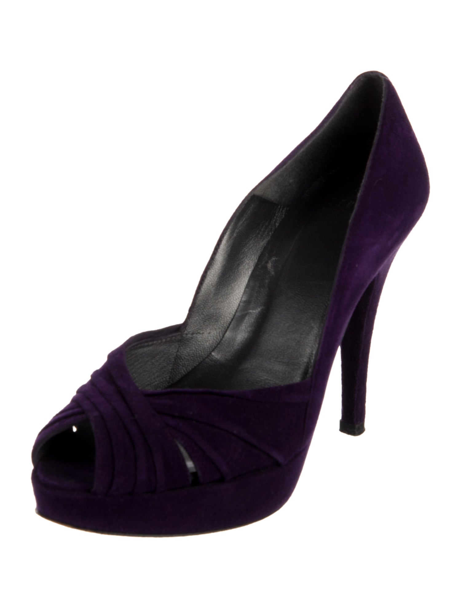 Stuart Weitzman Suede Keyhole Accent Pumps