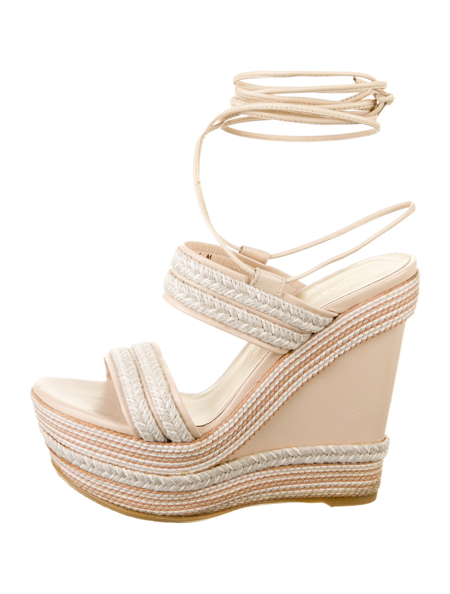 Stuart Weitzman Leather Espadrilles