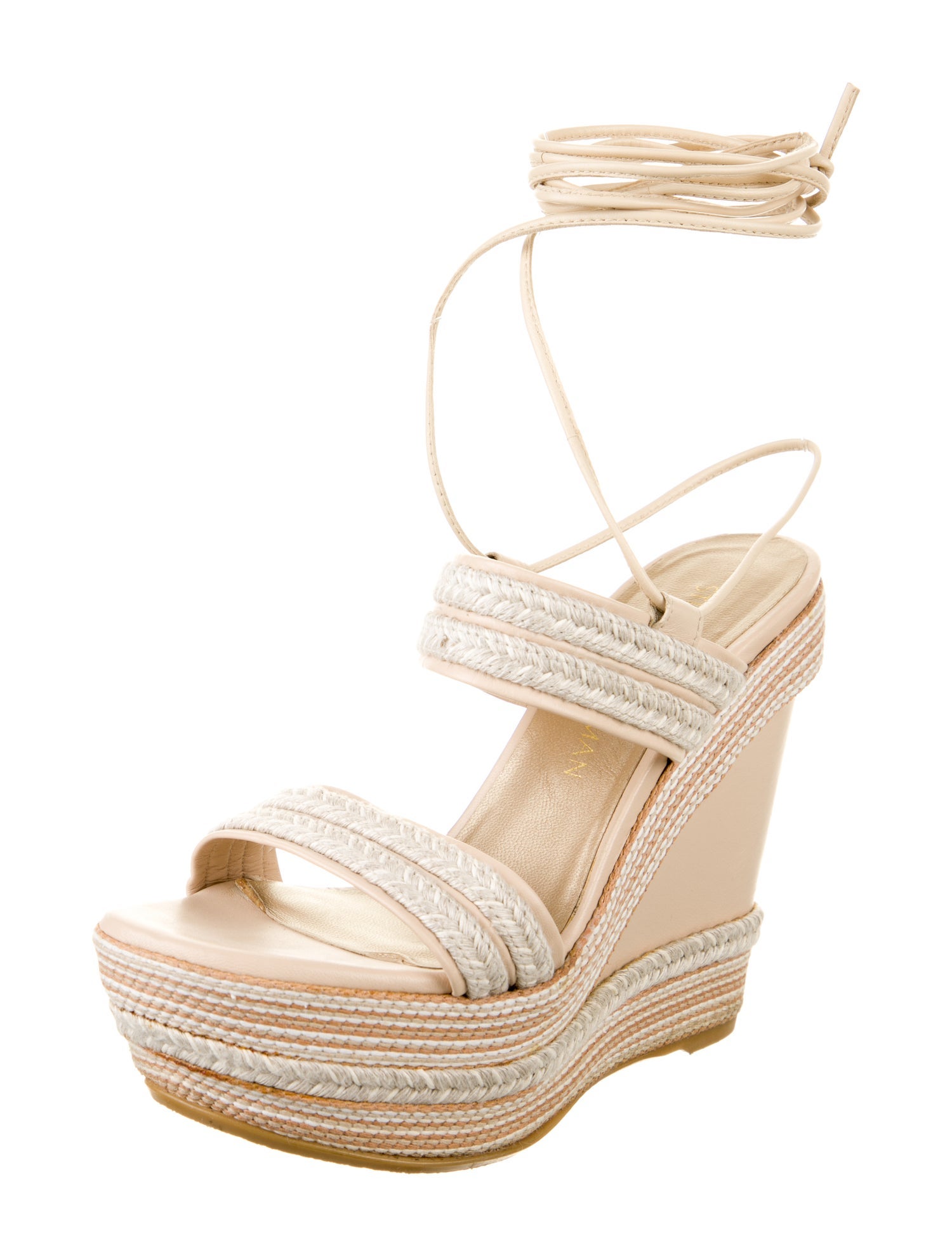 Stuart Weitzman Leather Espadrilles