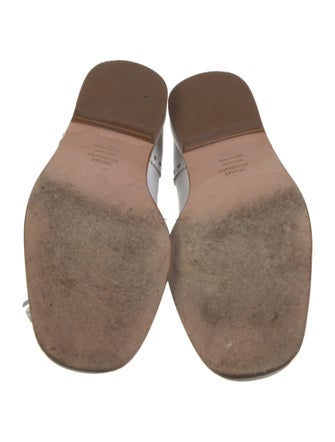 Stuart Weitzman Leather Tassel Accents Loafers