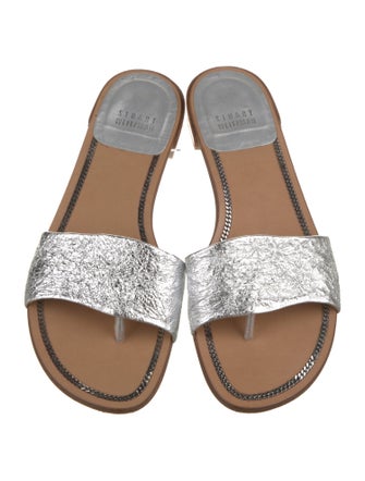 Stuart Weitzman Leather Slides