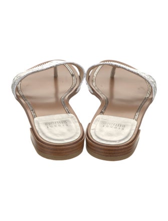 Stuart Weitzman Leather Slides