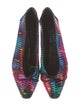 Stuart Weitzman Patent Leather Printed Flats