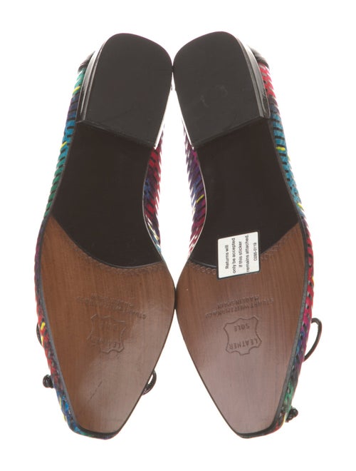 Stuart Weitzman Patent Leather Printed Flats