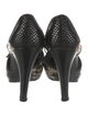 Stuart Weitzman Leather Animal Print T-Strap Pumps