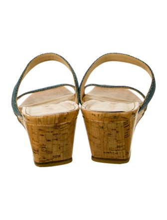 Stuart Weitzman Denim Slides