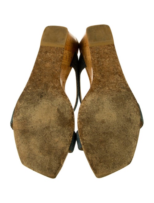 Stuart Weitzman Denim Slides