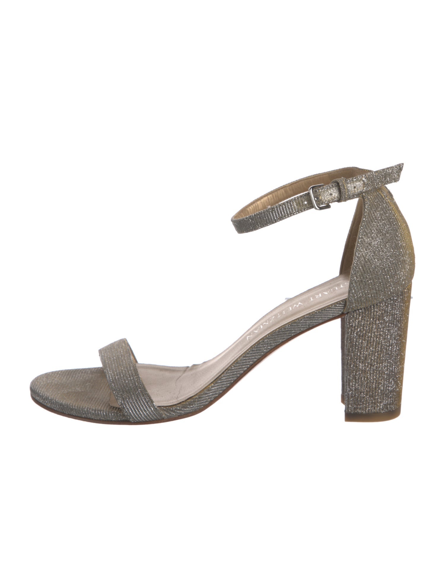 Stuart Weitzman Glitter Glitter Accents Sandals