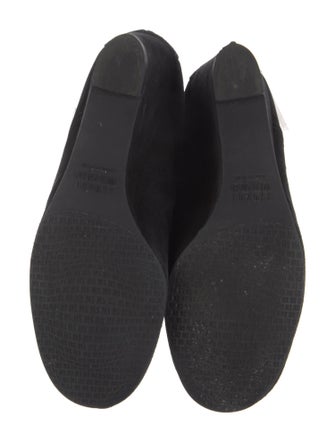 Stuart Weitzman Suede Fur Trim Lace-Up Boots