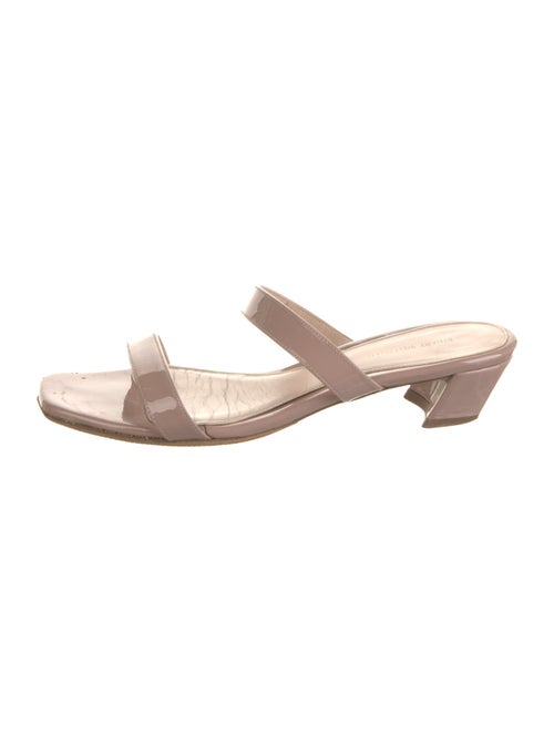 Stuart Weitzman Patent Leather Slides
