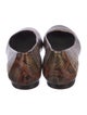 Stuart Weitzman Embossed Leather Animal Print Ballet Flats