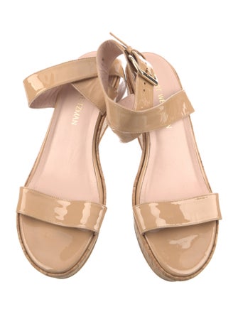 Stuart Weitzman Patent Leather Espadrilles