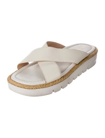 Stuart Weitzman Leather Slides