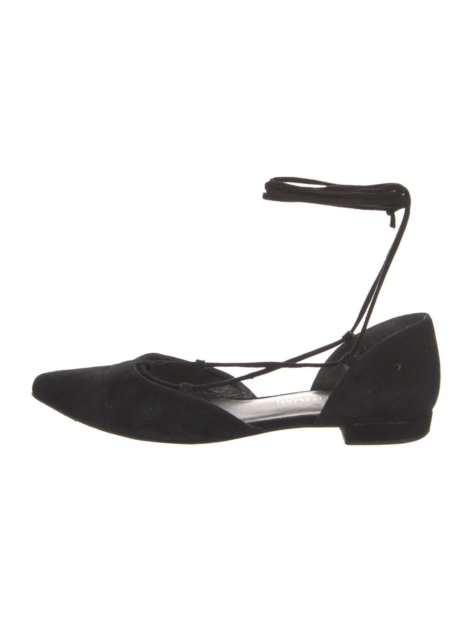 Stuart Weitzman Suede D'Orsay Flats