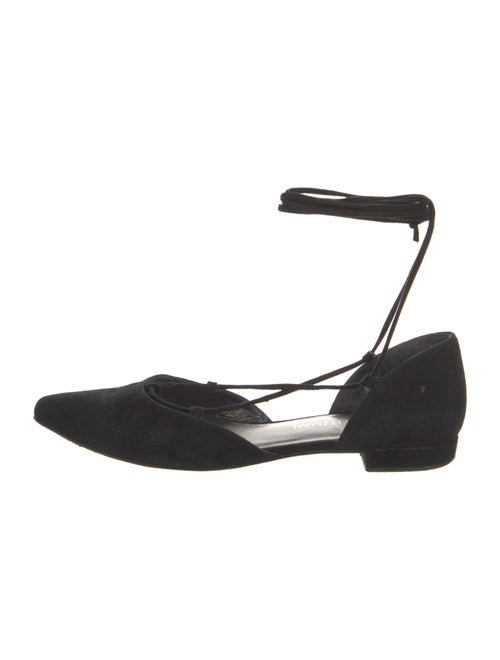 Stuart Weitzman Suede D'Orsay Flats