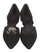 Stuart Weitzman Suede D'Orsay Flats