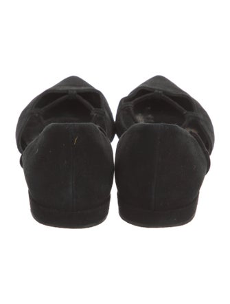 Stuart Weitzman Suede D'Orsay Flats