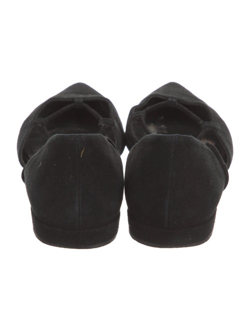 Stuart Weitzman Suede D'Orsay Flats