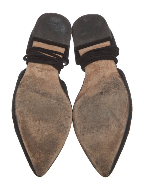 Stuart Weitzman Suede D'Orsay Flats