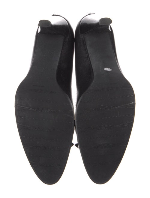 Stuart Weitzman Leather Chain-Link Accents Pumps