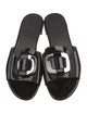 Stuart Weitzman Patent Leather Slides
