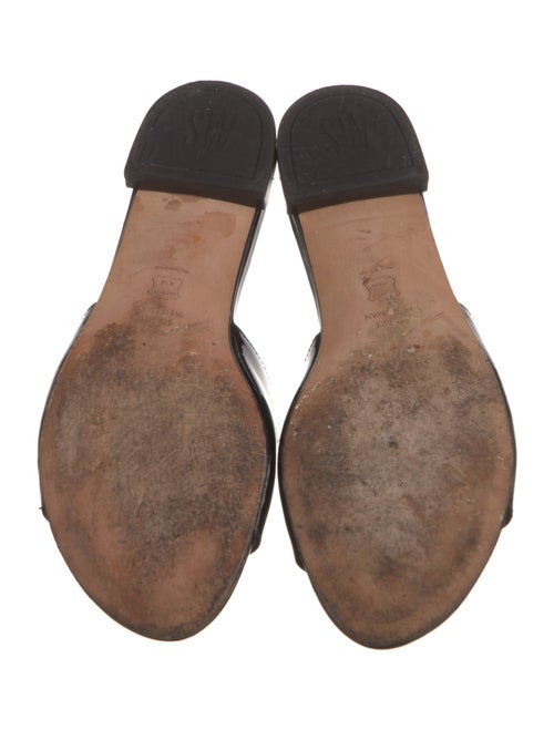 Stuart Weitzman Patent Leather Slides