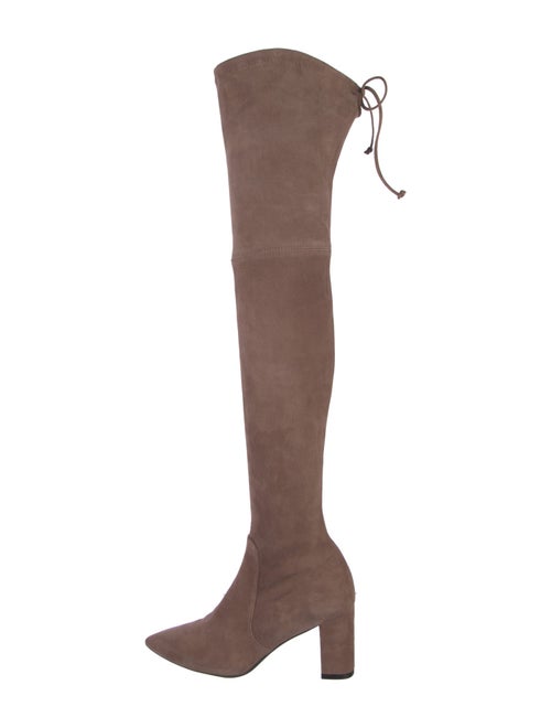 Stuart Weitzman Suede Lace-Up Boots